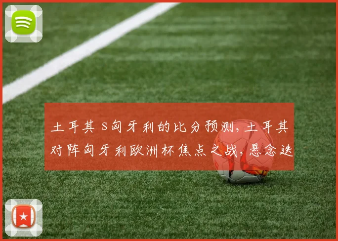 土耳其 s匈牙利的比分预测,土耳其对阵匈牙利欧洲杯焦点之战,悬念迭起